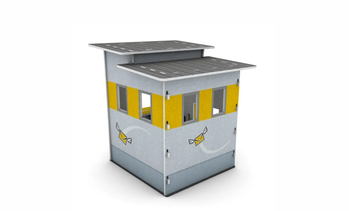 Schallschutz Spielhaus Poststation, B1-zertifiziert, 163 x 155 x 161 cm