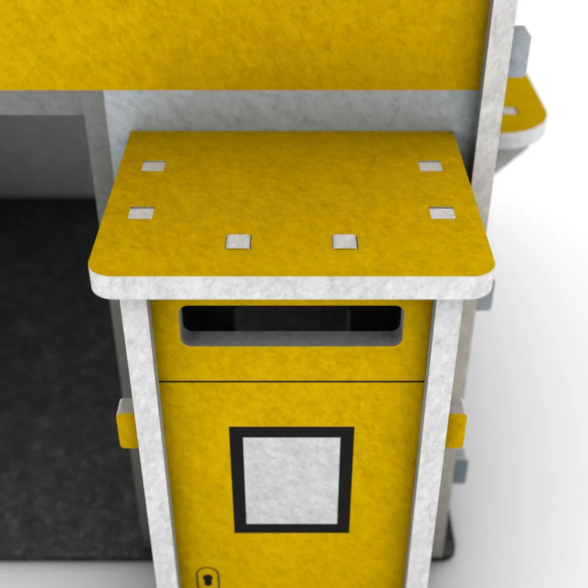 Schallschutz Spielhaus Poststation, B1-zertifiziert, 163 x 155 x 161 cm