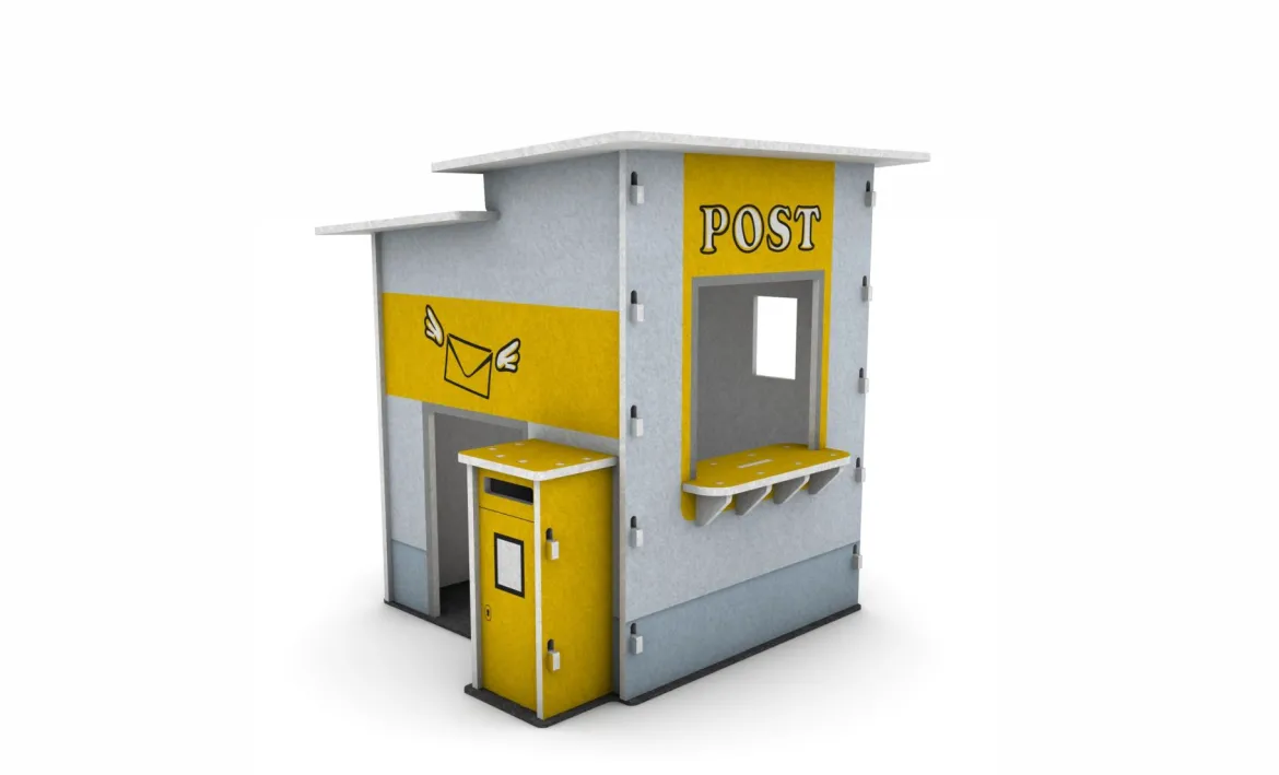 Schallschutz Spielhaus Poststation, B1-zertifiziert, 163 x 155 x 161 cm