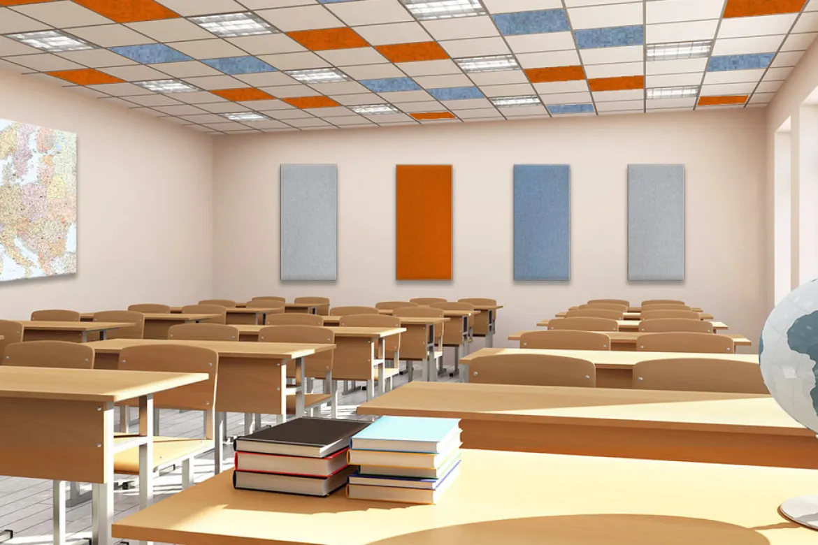 Schallschutz Wand-/Deckenelemente Rechteck, Grün, 100x50 cm, soni COLOR