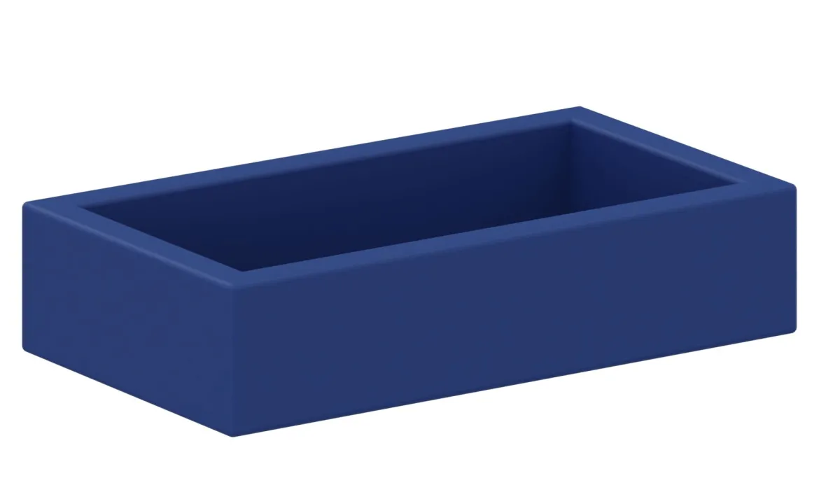 Schaumstoffbett klein blau, 114x64x25 cm