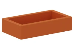 Schaumstoffbett klein orange, 114x64x25 cm
