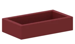 Schaumstoffbett klein rot, 114x64x25 cm