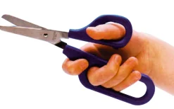 Schere mit großer und kleiner Fingerhalterung blau