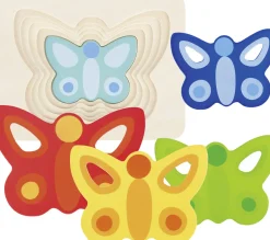 Schichtenpuzzle Schmetterling, 2-4 Jahre