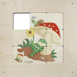 Schiebepuzzle Frosch/Pilz