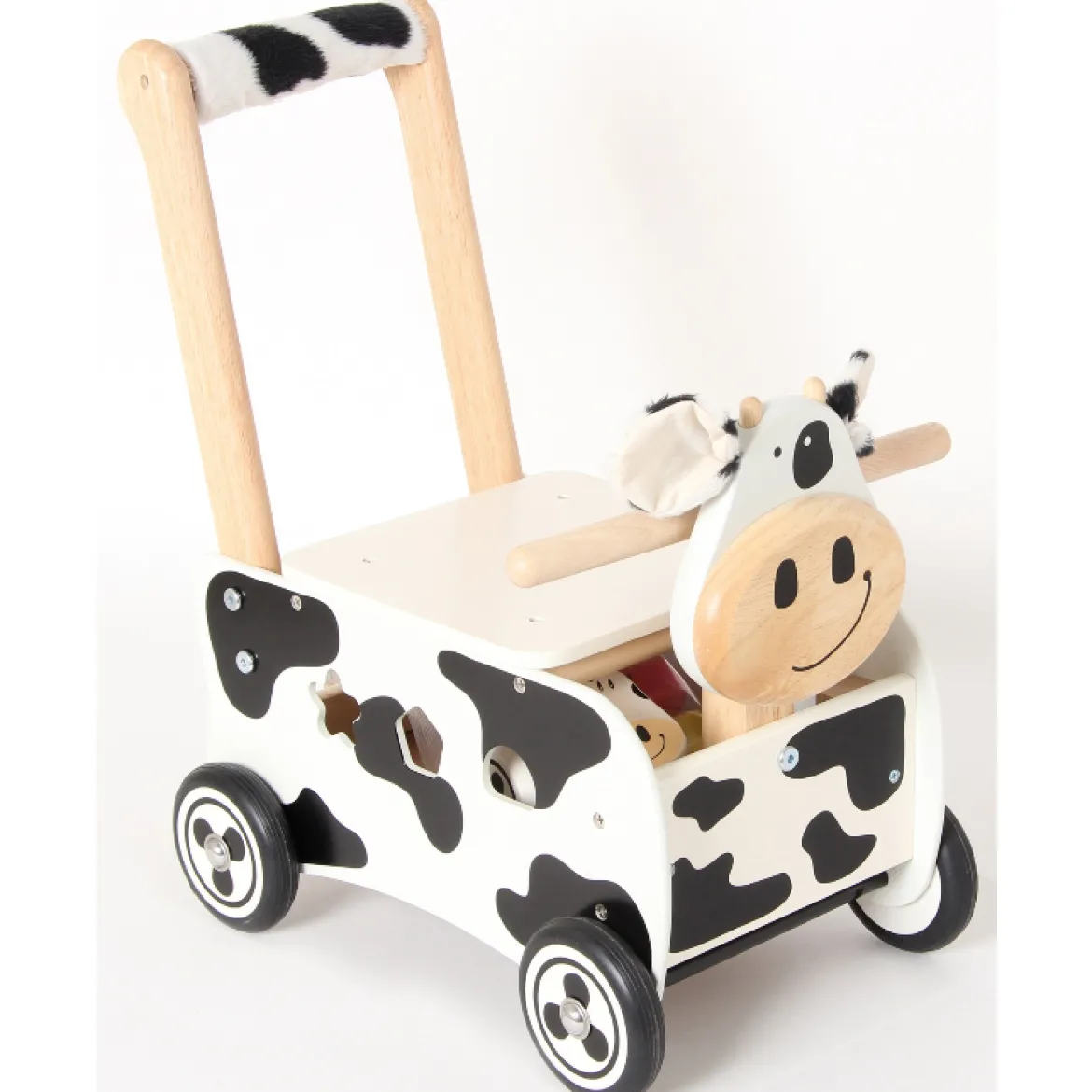 Schiebewagen Kuh schwarz/weiß, ab 12 Monate