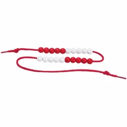 Schüler-Rechenkette rot-weiß bis 20