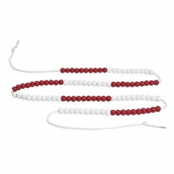 Schüler-Rechenkette rot-weiß bis 100