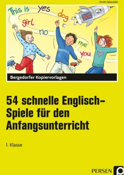 54 schnelle Englisch-Spiele f.d. Anfangsunterricht, Mappe, Klasse 1