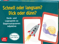 Schnell oder langsam? Dick oder dünn?, 3-6 Jahre