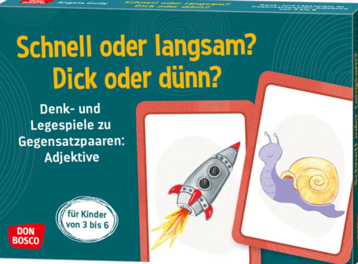 Schnell oder langsam? Dick oder dünn?, 3-6 Jahre