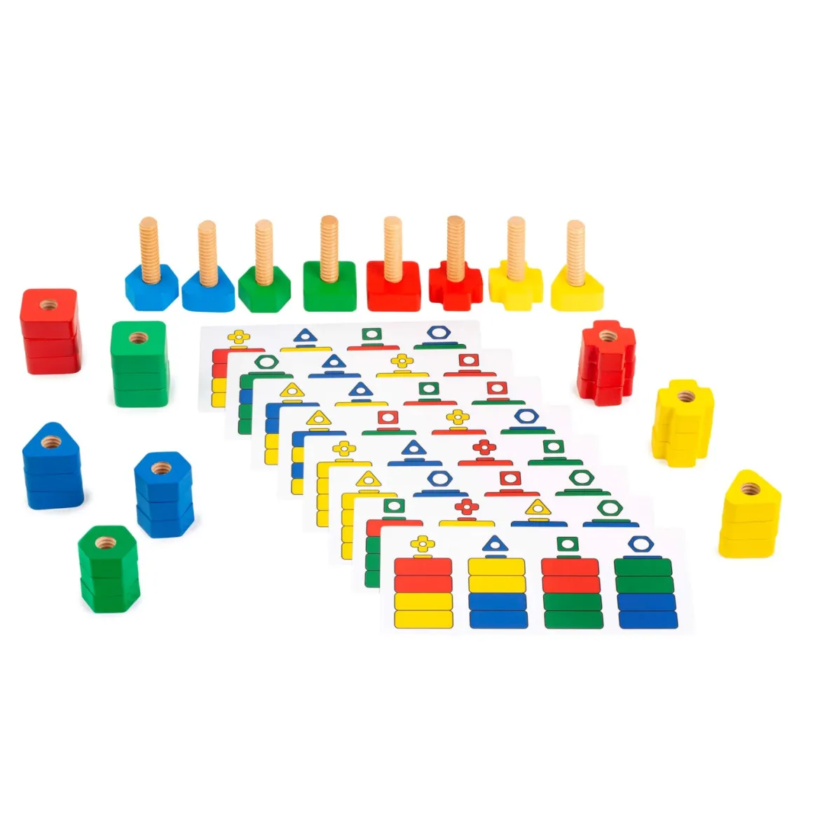 Schrauben und Muttern, Feinmotorikspiel, 3-6 Jahre