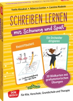 Schreiben lernen mit Schwung und Spaß, Kartensatz, 5-10 Jahre