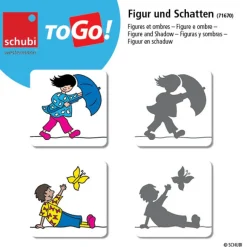 schubi ToGo - Figur und Schatten, Lernspiel, 4-8 Jahre