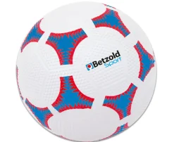 Schulhof-Fußball, Größe 5, blau-weiß-rot, Durchmesser: 22 cm, ab 4 Jahre