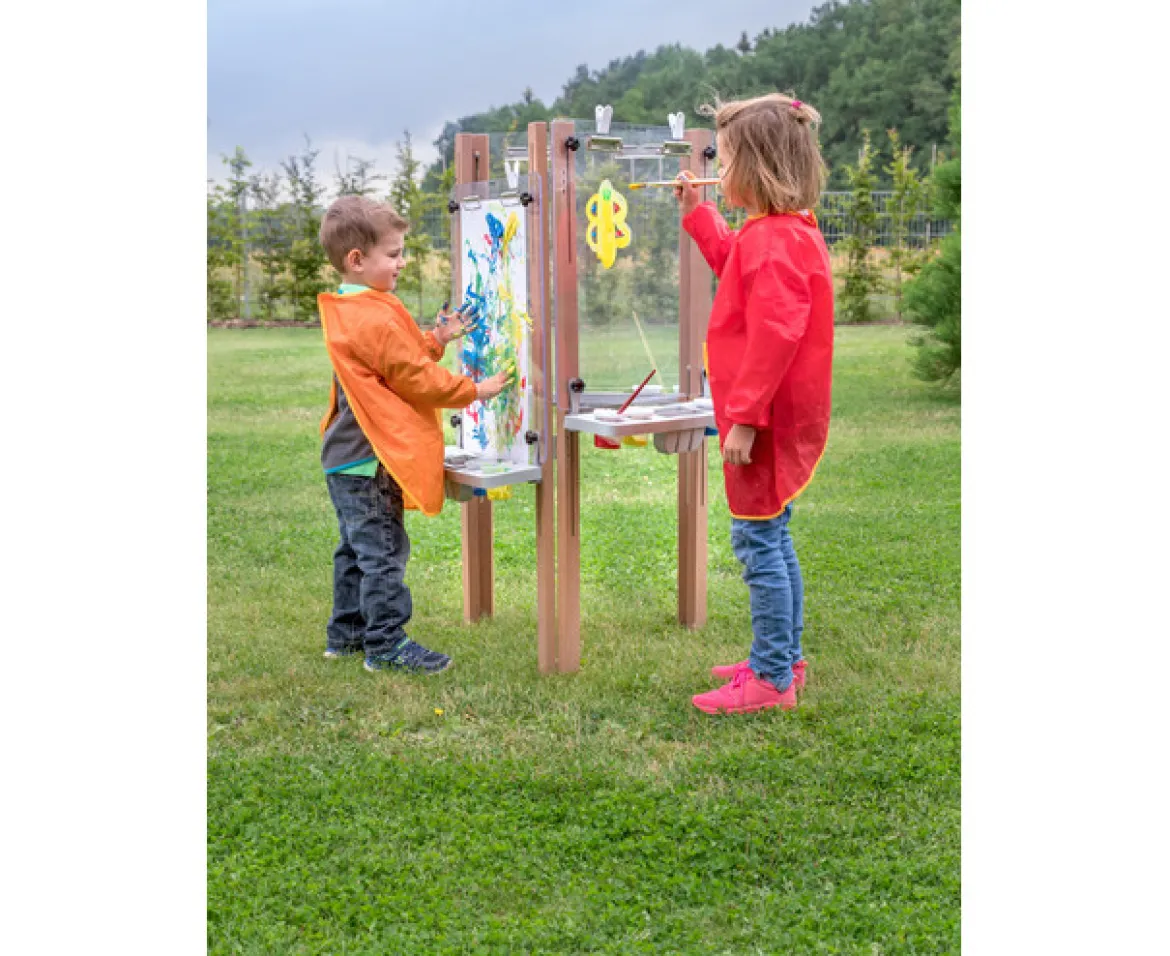 3-seitige Staffelei für draußen, 3-10 Jahre