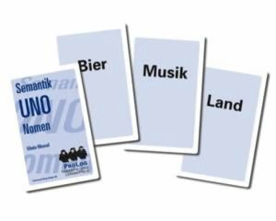 Semantik-UNO Nomen, Wortkartenspiel für 2-5 Spieler
