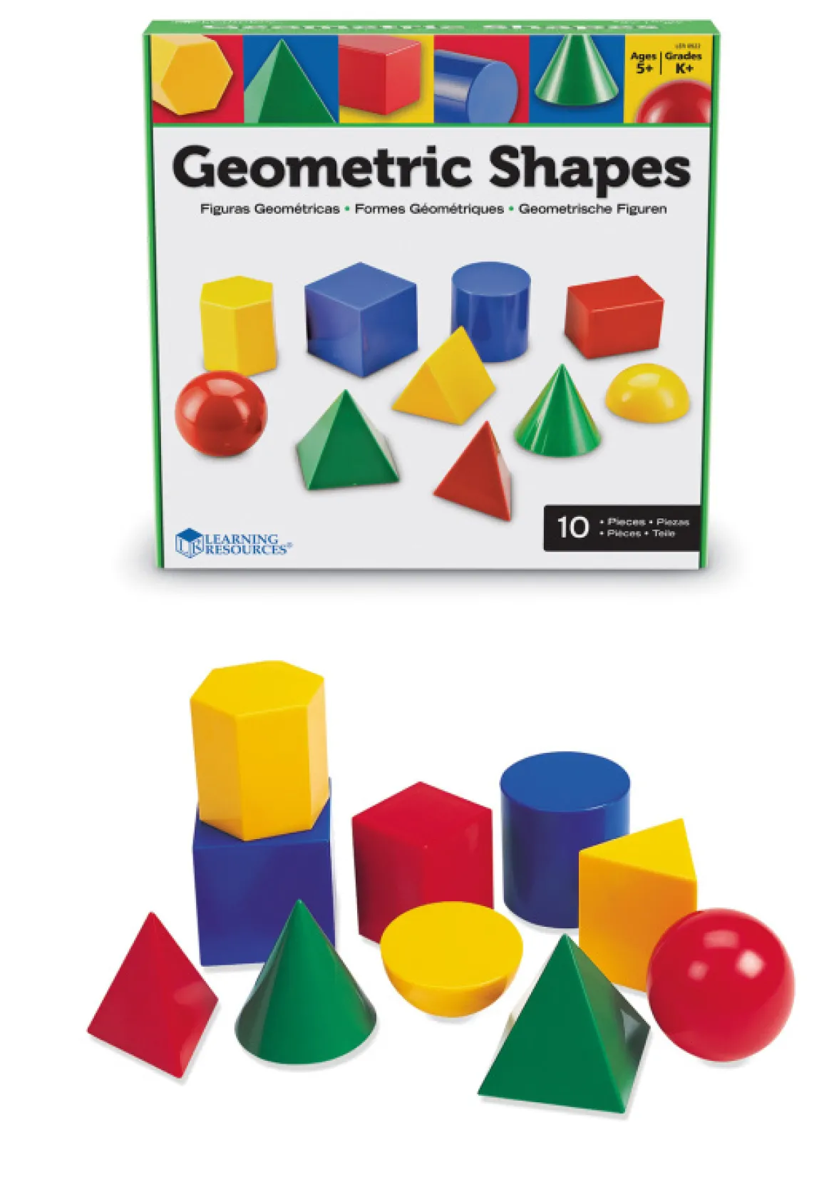 Set Geometrische Körper, 10-teilig, 8-12 Jahre