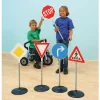 Set mit 10 großen Verkehrsschildern von 72 cm, 4-9 Jahre
