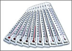 Siedepunkt-Thermometer aus Kunststoff, 10 Stück, je 17,5 cm