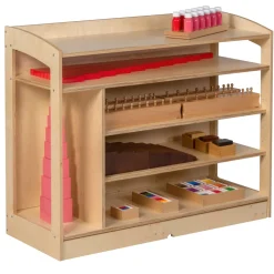 Sinnesmaterialschrank ohne Rückwand