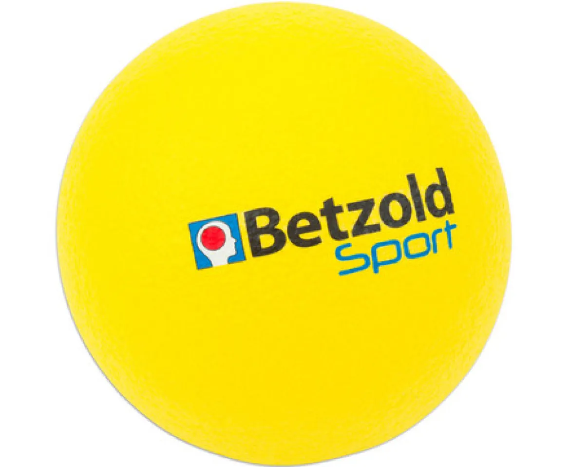 Softball, beschichtet, 15 cm, gelb