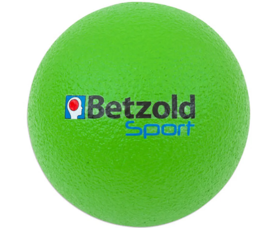 Softball, beschichtet, 15 cm, grün