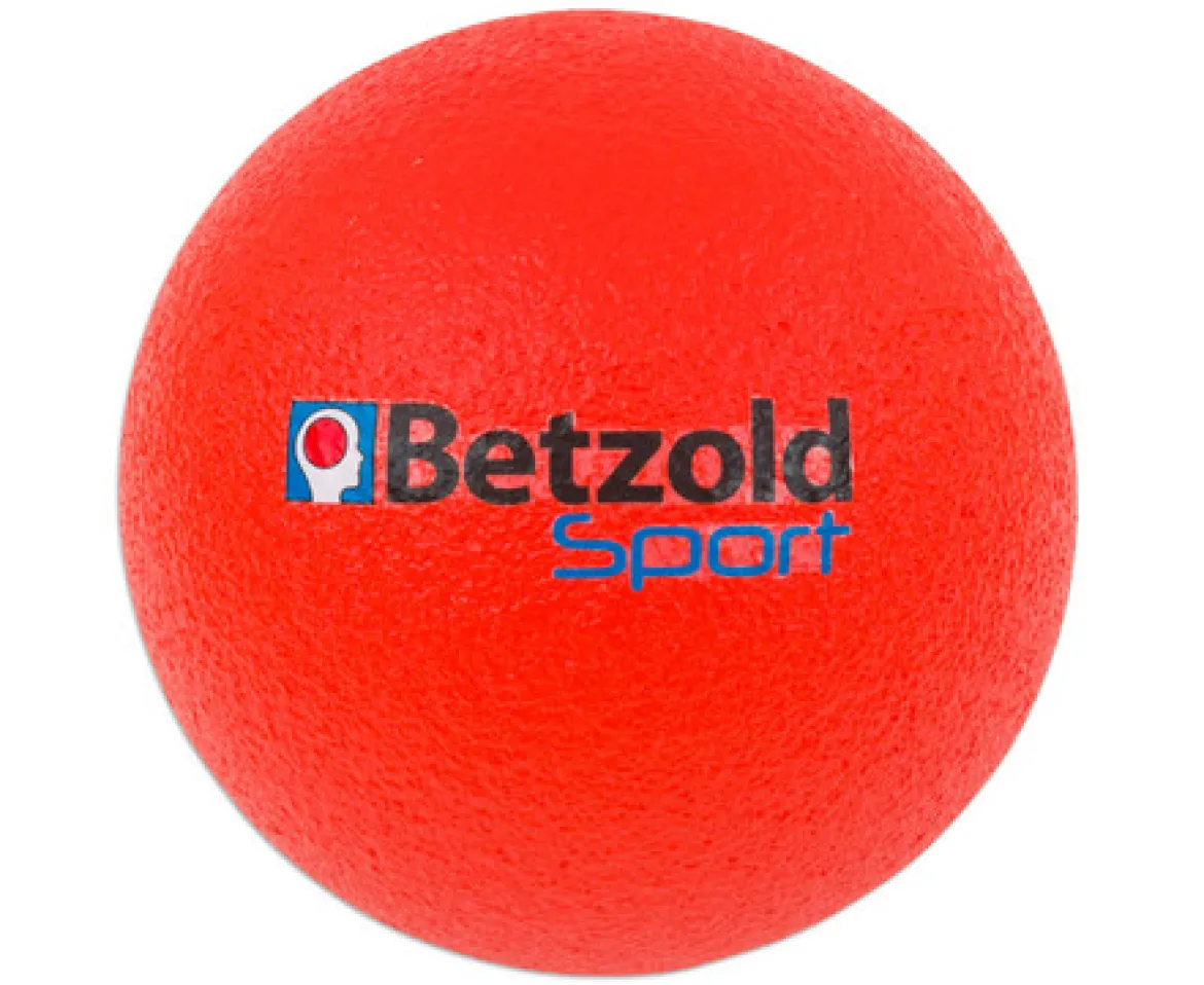 Softball, beschichtet, 15 cm, rot
