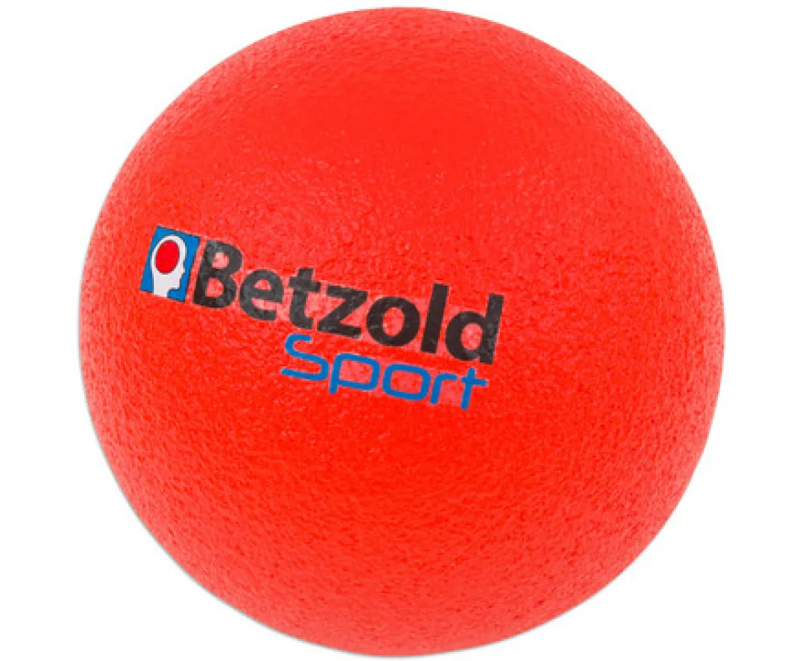 Softball, beschichtet, 15 cm, rot