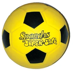 Soft-Indoor-Fußball, Spordas® Super-Safe Hallenfußball, 20 cm, gelb