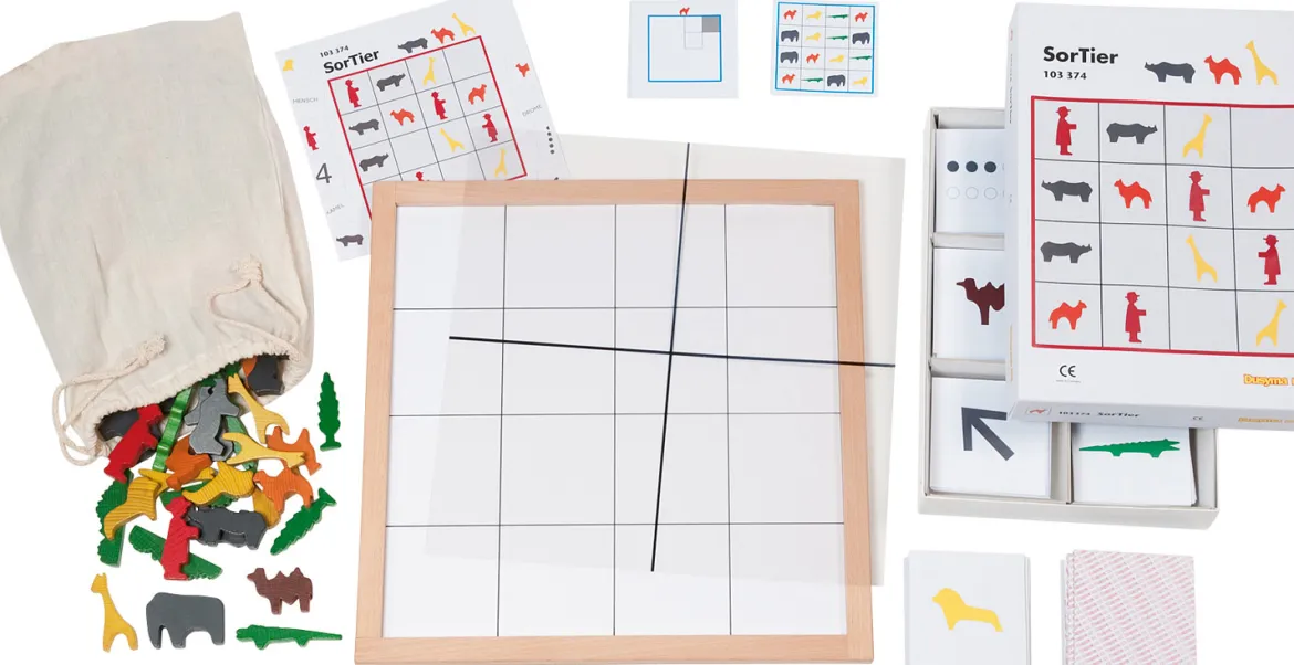 SorTier, Legespiel mit Holzfiguren, ab 3 Jahre