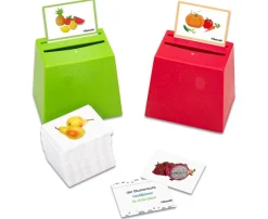 Sortierspiel Obst oder Gemüse - Quizzerkarten, 6-12 Jahre