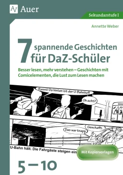 7 spannende Geschichten für DaZ-Schüler, Buch, 5. bis 10. Klasse