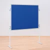 Sparset Tafelreihe, Tafeloberfläche blau, 3 Tafeln, 4 T-Fuß-Stative