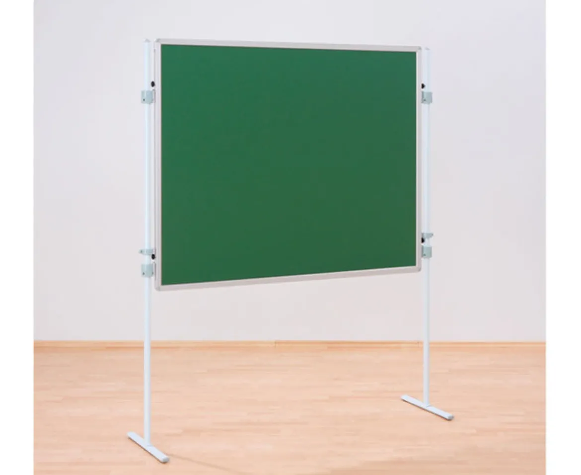 Sparset Tafelreihe, Tafeloberfläche grün, 3 Tafeln, 4 T-Fuß-Stative