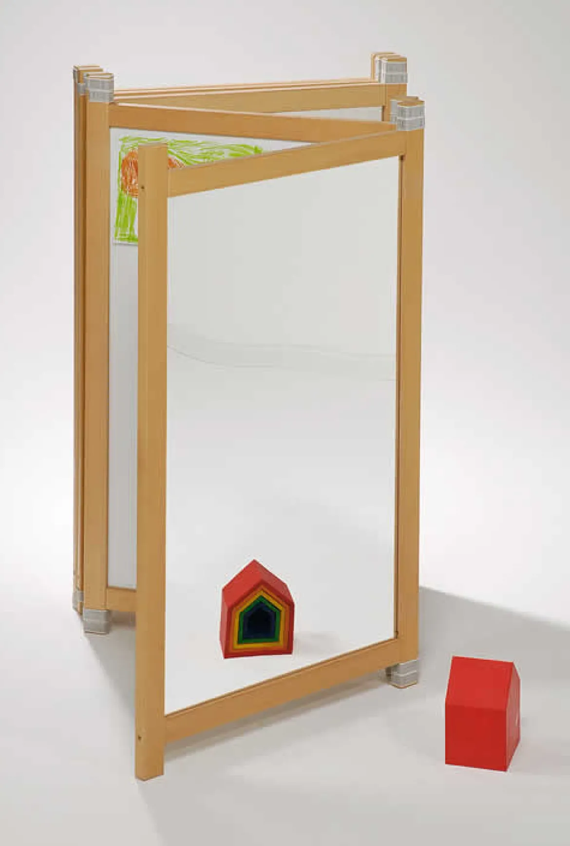 Spiegelparavent, 109 cm hoch