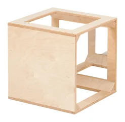 Spiegelwürfel natur lackiert