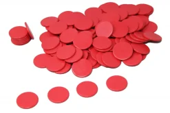 Spielchips rot, 100 Stück aus RE-Plastic