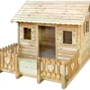 Spielhaus Hüttengaudi, 170 x 179,5 x 221 cm, aus Naturholz