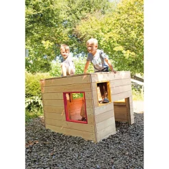Spielhaus Würfel, 118 x 118 x 100 cm, Fenster 75 x 75 cm, ab 3 Jahre