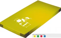 Spielmatte mit Kindermotiv Bocksprung, 150 x 100 cm, gelb