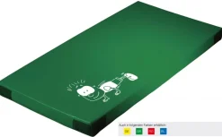 Spielmatte mit Kindermotiv Liegestütz, 150 x 100 cm, grün