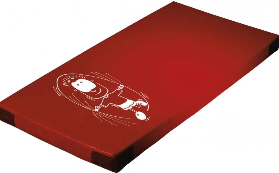 Spielmatte mit Kindermotiv Springseil, 150 x 100 cm, rot