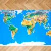 Spielteppich Landschaften der Erde mit 36 Tierkarten