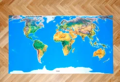Spielteppich Landschaften der Erde mit 36 Tierkarten