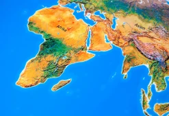 Spielteppich Landschaften der Erde mit 36 Tierkarten