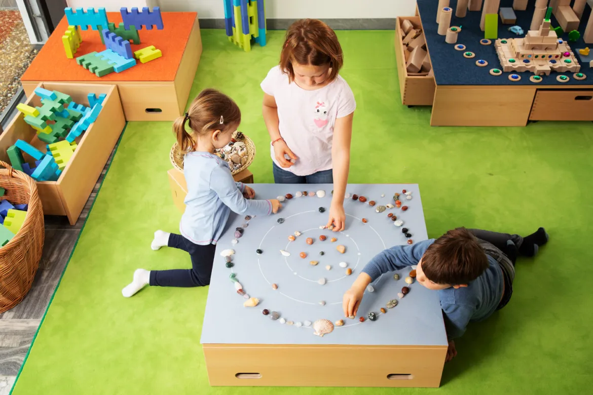 Spielteppich Mandala klein, 80 x 80 cm, 3-6 Jahre