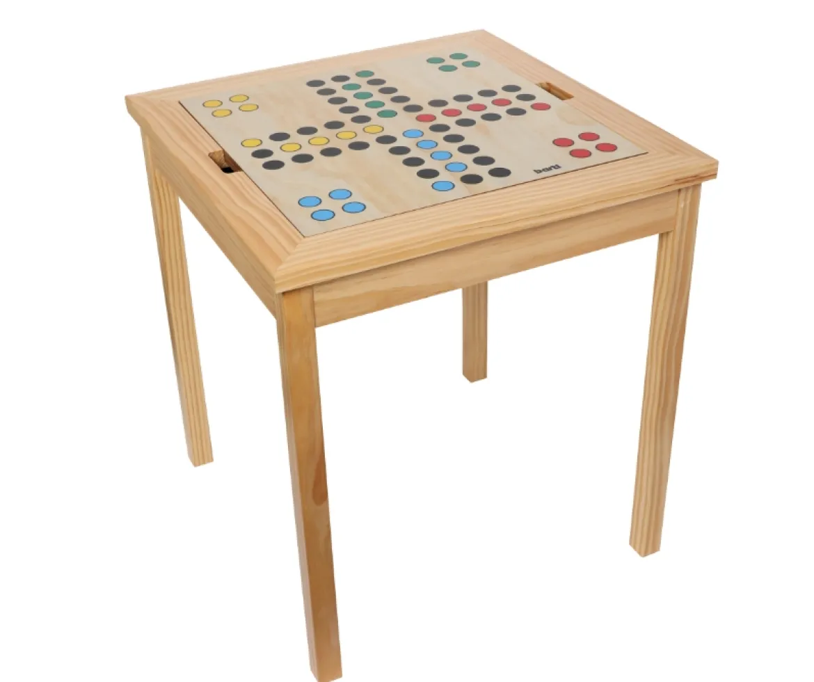 Spieltisch mit 5 Spielen, inkl. Spielfiguren