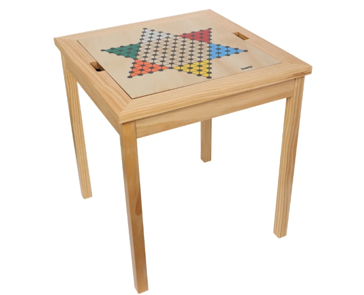 Spieltisch mit 5 Spielen, inkl. Spielfiguren